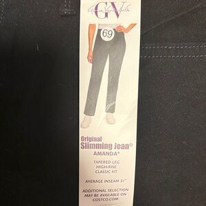 Gloria Vanderbilt Amanda Black Jeans